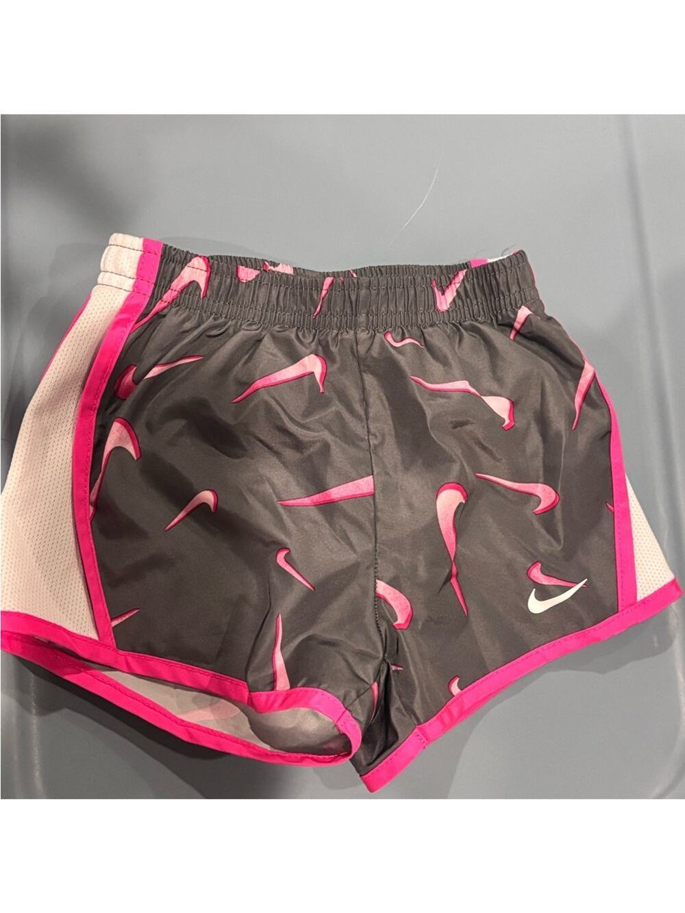 Nike Kids Black and Pink Patterned Shorts